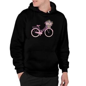 Bike Bicycle Flower Basket Hoodie | Mazezy