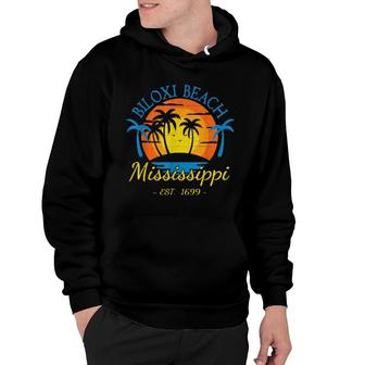 Biloxi Beach Mississippi Sunset Southern Small Town Getaway Hoodie | Mazezy