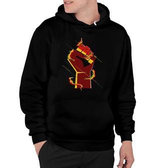 Black History African Roots Pride Gift Fist African American Hoodie | Mazezy