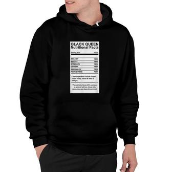 Black Queen Nutritional Facts Hoodie | Mazezy