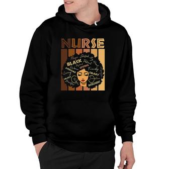 Black Strong Nurse Afro Love Melanin African American Women Hoodie | Mazezy