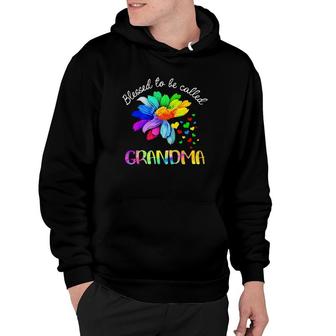 Blessed Grandma Colorful Flower Blessed To Be Called Grandma Mother's Day Gift Hoodie | Mazezy