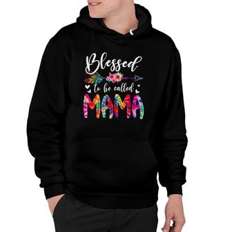Blessed To Be Called Mom & Mama Floral Tie Dye Mother's Day Hoodie | Mazezy CA