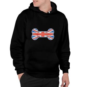 Bone Shaped United Kingdom Union Jack Flag Hoodie | Mazezy