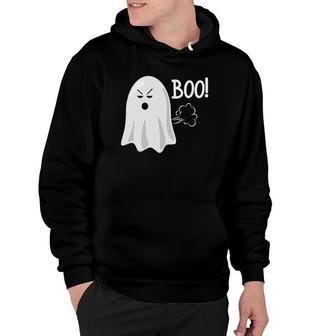 Boo I Fart Easily - Scary Funny Halloween Boo Ghost Farting Hoodie | Mazezy