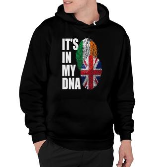 British And Irish Mix Dna Flag Heritage Hoodie | Mazezy