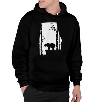 Brown Grizzly Bear Hunting Alabama Map Hunter Hoodie | Mazezy