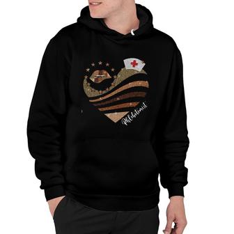 Brown Heart Phlebotomist Hoodie | Mazezy
