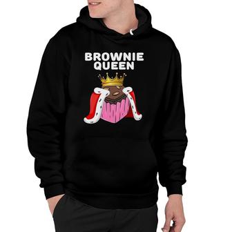 Brownie Queen Womens Brownie Lover Cute Brownie Hoodie | Mazezy