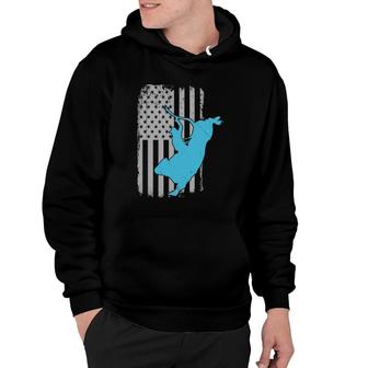 Bull Riding Rodeo Vintage American Flag Hoodie | Mazezy