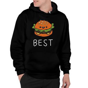 Burger Best Friends Siblings Father And Son Matching Hoodie | Mazezy