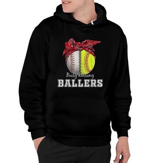 Busy Raising Ballers Softball Baseball Hoodie | Mazezy