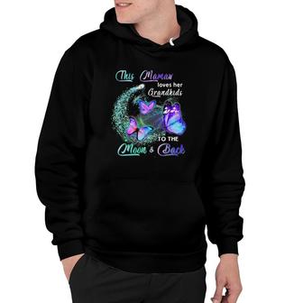 Butterfly This Mamaw Love Her Grandkids To The Moon And Back Hoodie | Mazezy