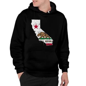 California State Flagvintage Distressed Ca Flags Hoodie | Mazezy