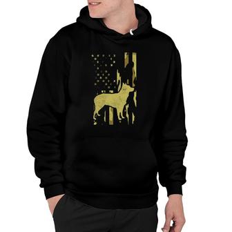 Camo Us Flag Heeler Animal Cattle Dog Patriot Camoflage Gift Hoodie | Mazezy