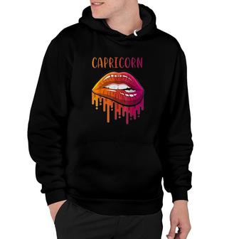 Capricorn Lipstick Zodiac Lovers Hoodie | Mazezy
