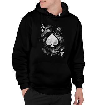 Card Ace Spades Play Playing Hoodie | Mazezy CA