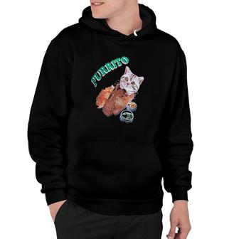 Cat In A Burrito Funny Mexican Food Hoodie | Mazezy