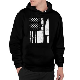 Chef Cooking American Flag Vintage Culinary Chefs Gifts Hoodie | Mazezy