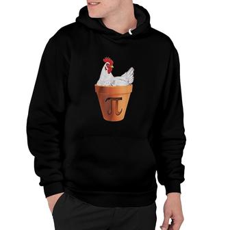 Chicken Happy Pi Day Funny Presents Hoodie | Mazezy