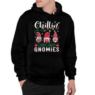 Chillin' With My Daycare Gnomies Light Christmas Sweater Hoodie | Mazezy