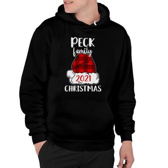 Christmas 2021 Peck Matching Pajama Santa Hat Hoodie | Mazezy