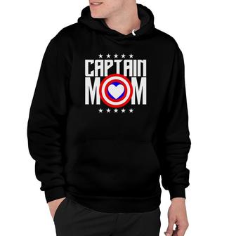 Christmas Gift For Mother Birthday Captain Mom Superhero Hoodie | Mazezy