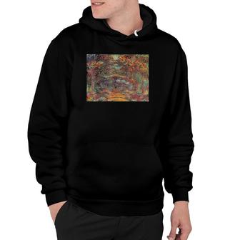 Claude Monet's The Rose Walk Giverny 1920-22 Retro Hoodie | Mazezy