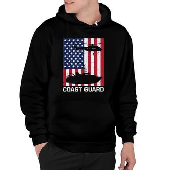 Coast Guard Us Flag Aircraft Submarine Gift Hoodie | Mazezy
