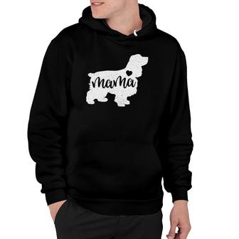 Cocker Spaniel Mothers Day Mama Dog Mom Paw Lover Gift Hoodie | Mazezy