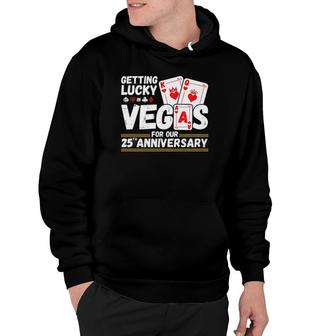Couples Married 25 Years Vegas 25Th Wedding Anniversary Hoodie | Mazezy