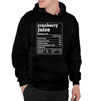 Cranberry Juice Facts Ingredients Funny Foodies Hoodie | Mazezy