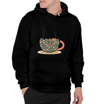 Cup Of Love Coffee & Tea Lovers Barista Heart Design Gift Hoodie | Mazezy