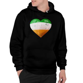 Cute Heart Ireland Flag Celtic Saint Patrick's Day Hoodie | Mazezy
