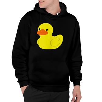 Cute Little Yellow Rubber Ducky Duck Graphic Hoodie | Mazezy