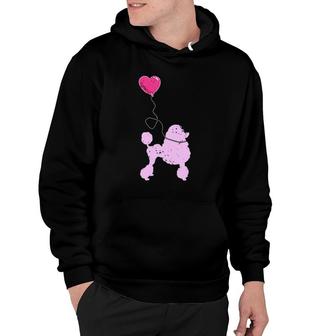 Cute Poodle Valentine's Day Gift Dog Poodle Hoodie | Mazezy