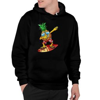 Dabbing Pineapple Sunglasses Summer Aloha Beaches Hoodie | Mazezy