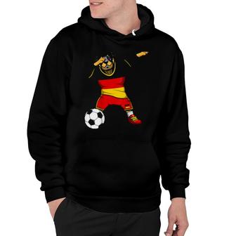Dabbing Rottweiler Germany Soccers Jersey Football Fan Hoodie | Mazezy