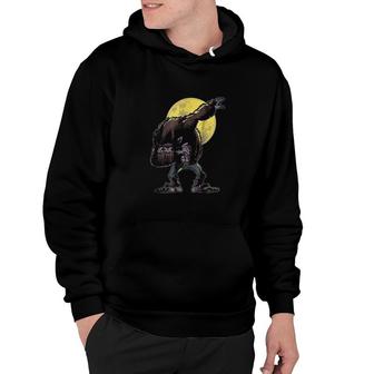 Dabbing Werewolf Funny Halloween Monsters Kids Hoodie - Thegiftio