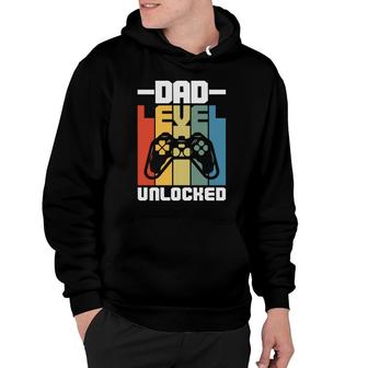 Dad Level Unlocked Dad To Be First Dad 1St Fathers Day Gift Hoodie - Thegiftio UK