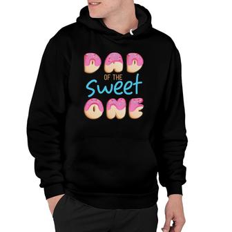 Dad Of Sweet One First Birthday Party Matching Family Donut Hoodie | Mazezy UK