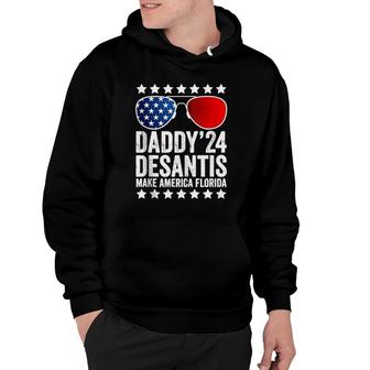 Daddy Desantis 2024 Make America Florida American Usa Flag Hoodie | Mazezy
