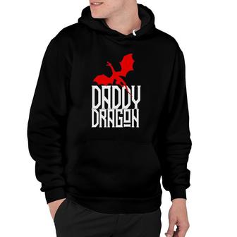 Daddy Dragon Matching Family Tribe Red Dad Father Hoodie | Mazezy