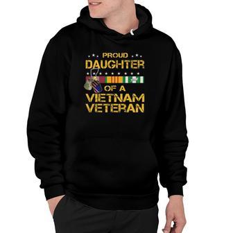 Daughter Of A Vietnam Veteran I'm Proud My Dad Hoodie | Mazezy