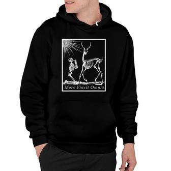 Death Conquers All Vintage Hoodie | Mazezy