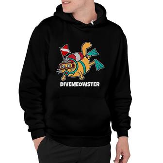 Dive Meowster Scuba Diving Funny Gifts For Dive Master Hoodie - Thegiftio UK