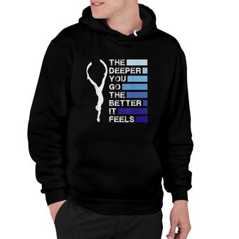 Diving Freediving Deep Sea Diving Diver Hoodie | Mazezy