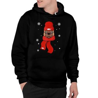 Dog Winter Animal Snowflake Dog Owner Pug Hoodie | Mazezy