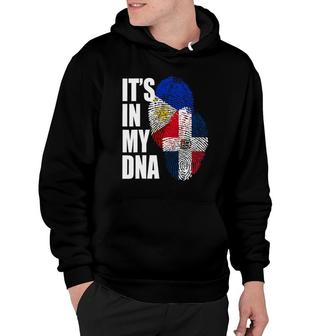 Dominican And Filipino Dna Mix Flag Heritage Hoodie | Mazezy