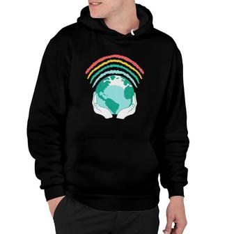 Earth Rainbow Save The Earth Hoodie | Mazezy